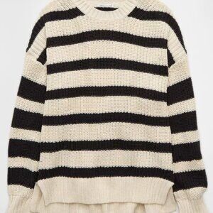 American Eagle AE Striped Long Weekend Sweater Large NWOT